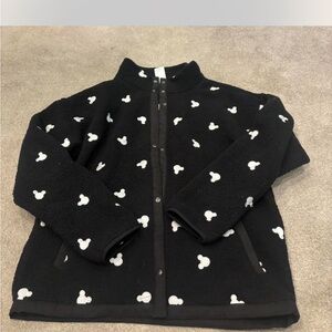 Disney Black Jacket with White Pattern